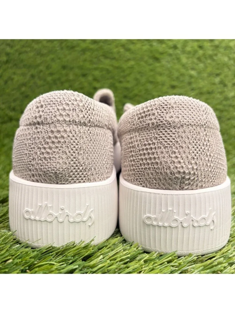 Allbirds Lounger Lift Womens Size 10 Beige Casual Knit Slip On Shoes Sneakers